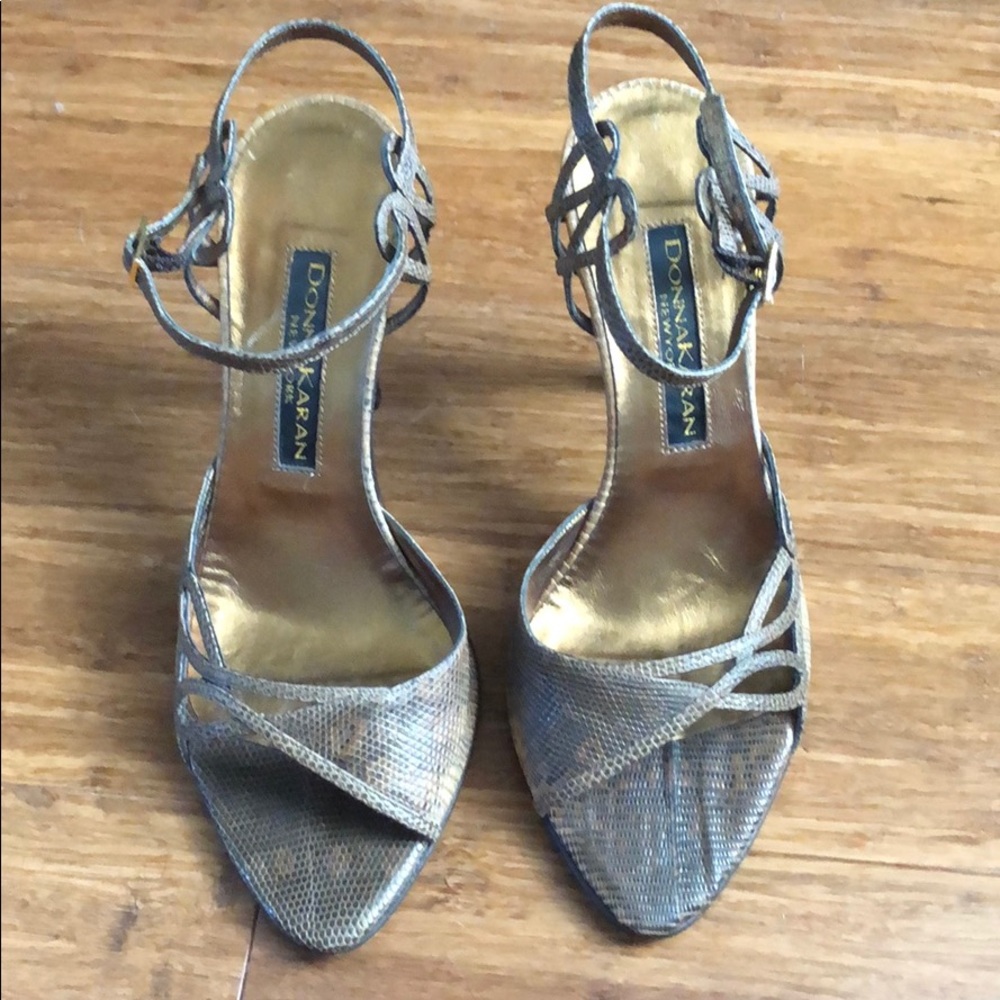 Donna Karan New York Snake Skin Stiletto Sandal